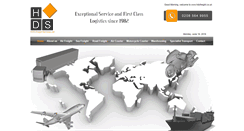 Desktop Screenshot of hdsfreight.co.uk