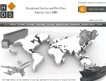 Tablet Screenshot of hdsfreight.co.uk