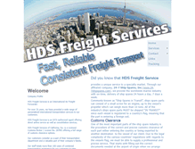 Tablet Screenshot of hdsfreight.com